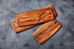 WILDWOOD İROKO PEYNİR SERVİS TAHTASI 20X50X2CM